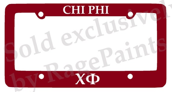 Officially Licensed Theta Tau License Plate Frame Red Officially Licensed Theta Tau License Plate Frame Red
