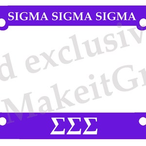 Sigma Sigma Sigma Sorority Memories Collage 16x20 Liscensed Photo Frame  Holds 2-4x6 and 2-5x7 Photos with White Wood Wall Hanging Frame