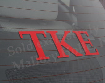 Officially Licensed Tau Kappa Epsilon 8" x 3" Bumper Sticker / Window Decal