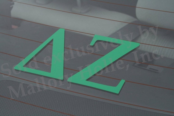 Officially Licensed Delta Zeta 6 x 3 Window Decal Green Officially Licensed Delta Zeta 6 x 3 Window Decal Green