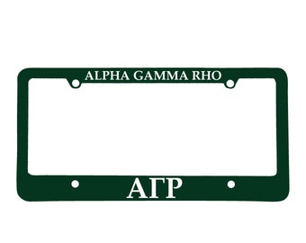 Officially Licensed Alpha Gamma Rho License Plate Frame