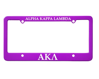 Officially Licensed Alpha Kappa Lambda License Plate Frame