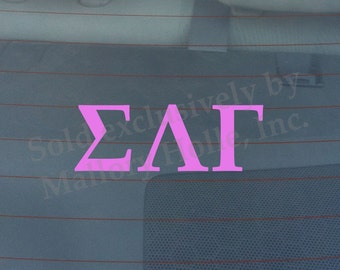 Officially Licensed Sigma Lambda Gamma 8" x 3" Bumper Sticker / Window Decal