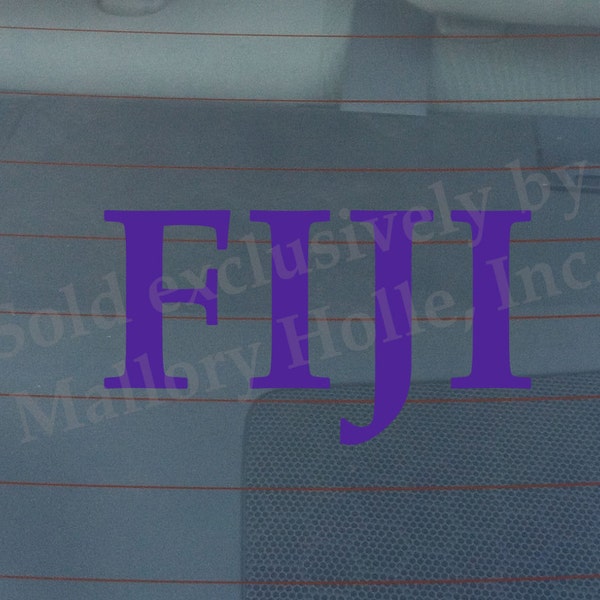 Officially Licensed Phi Gamma Delta FIJI 7.5" x 4" Bumper Sticker / Window Decal