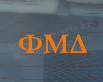 Officially Licensed Phi Mu Delta 8" x 3" Bumper Sticker / Window Decal
