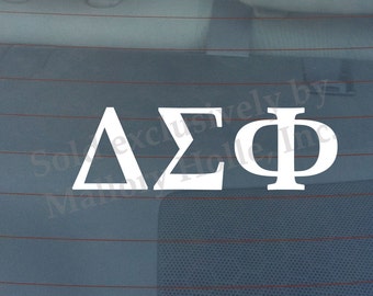 Officially Licensed Delta Sigma Phi 8" x 3" Bumper Sticker / Window Decal