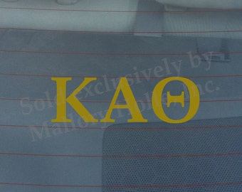 Officially Licensed Kappa Alpha Theta 8" x 3" Bumper Sticker / Window Decal
