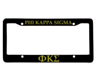 Officially Licensed Phi Kappa Sigma License Plate Frame