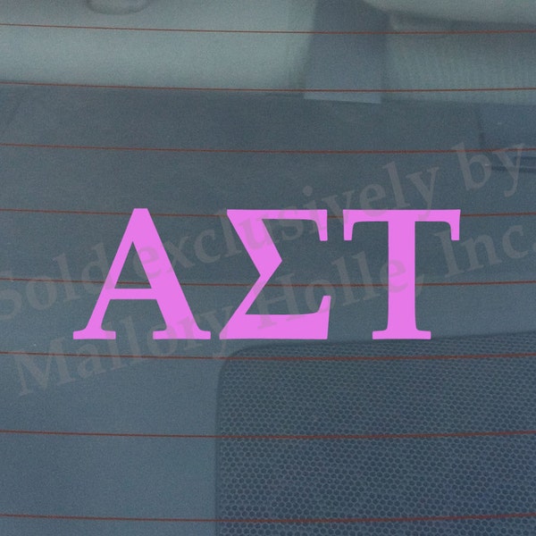 Officially Licensed Alpha Sigma Tau 8" x 3" Bumper Sticker / Window Decal