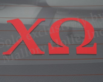 Officially Licensed Chi Omega 6" x 3" Bumper Sticker / Window Decal