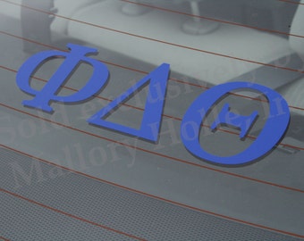 Officially Licensed Phi Delta Theta 8" x 3" Bumper Sticker / Window Decal