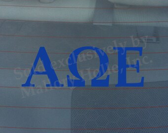Officially Licensed Alpha Omega Epsilon 8" x 3" Bumper Sticker / Window Decal