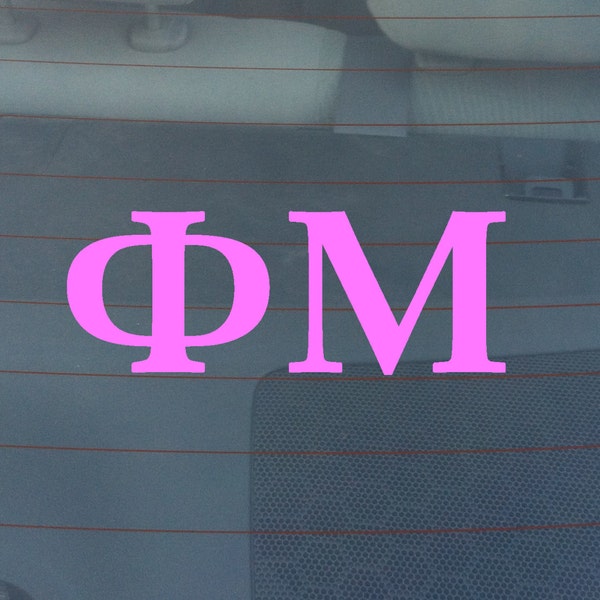 Phi Mu Bumper Sticker / Window Decal