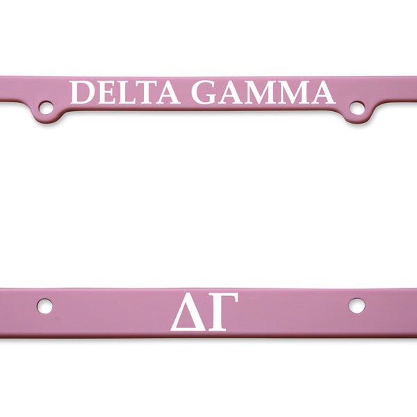 Officially Licensed Delta Gamma License Plate Frame