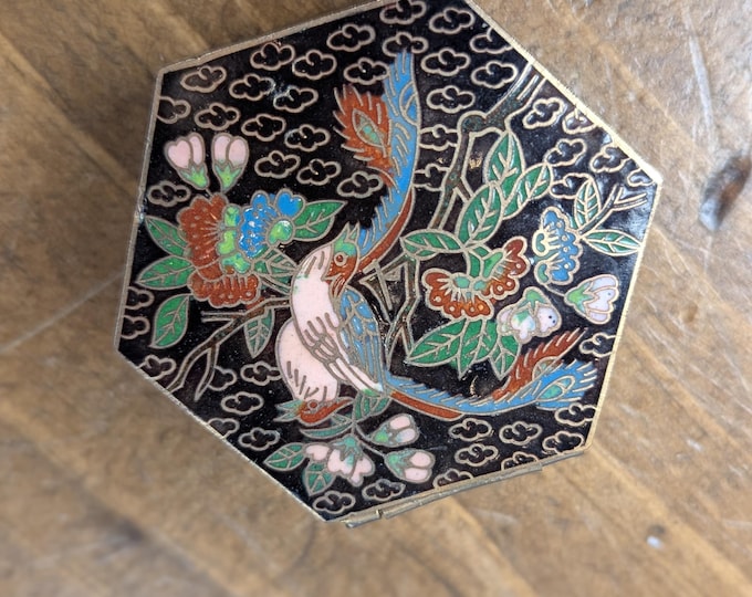 Mini cloisonne trinket box