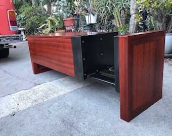 Solid Rosewood Mid Century Modern Storage Bench Hope Chest