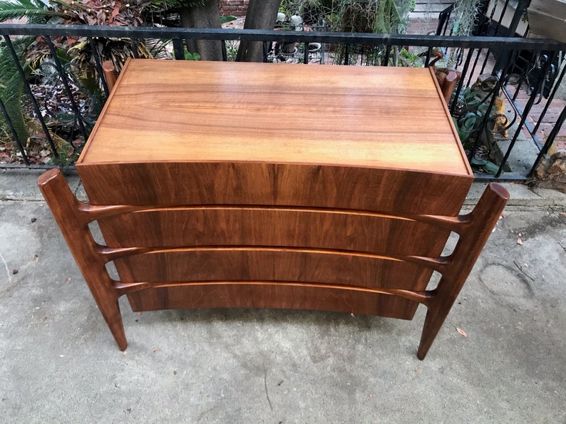 Mid Century Modern Highboy Dresser William Hinn image 9