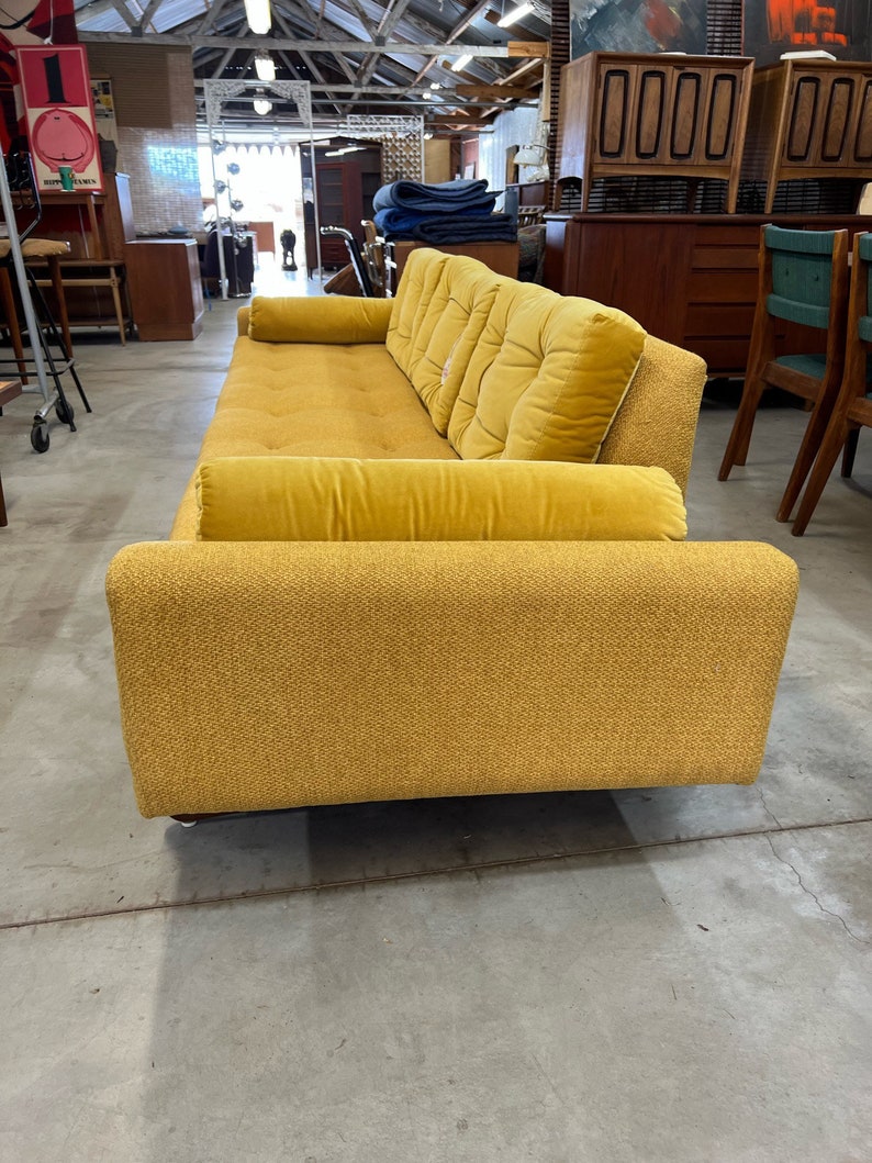 Stunning Mid Century Modern Adrian Pearsall 2408 Platform Sofa Couch Newly Upholstered image 3