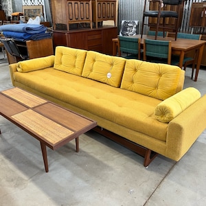 Stunning Mid Century Modern Adrian Pearsall 2408 Platform Sofa Couch Newly Upholstered image 4