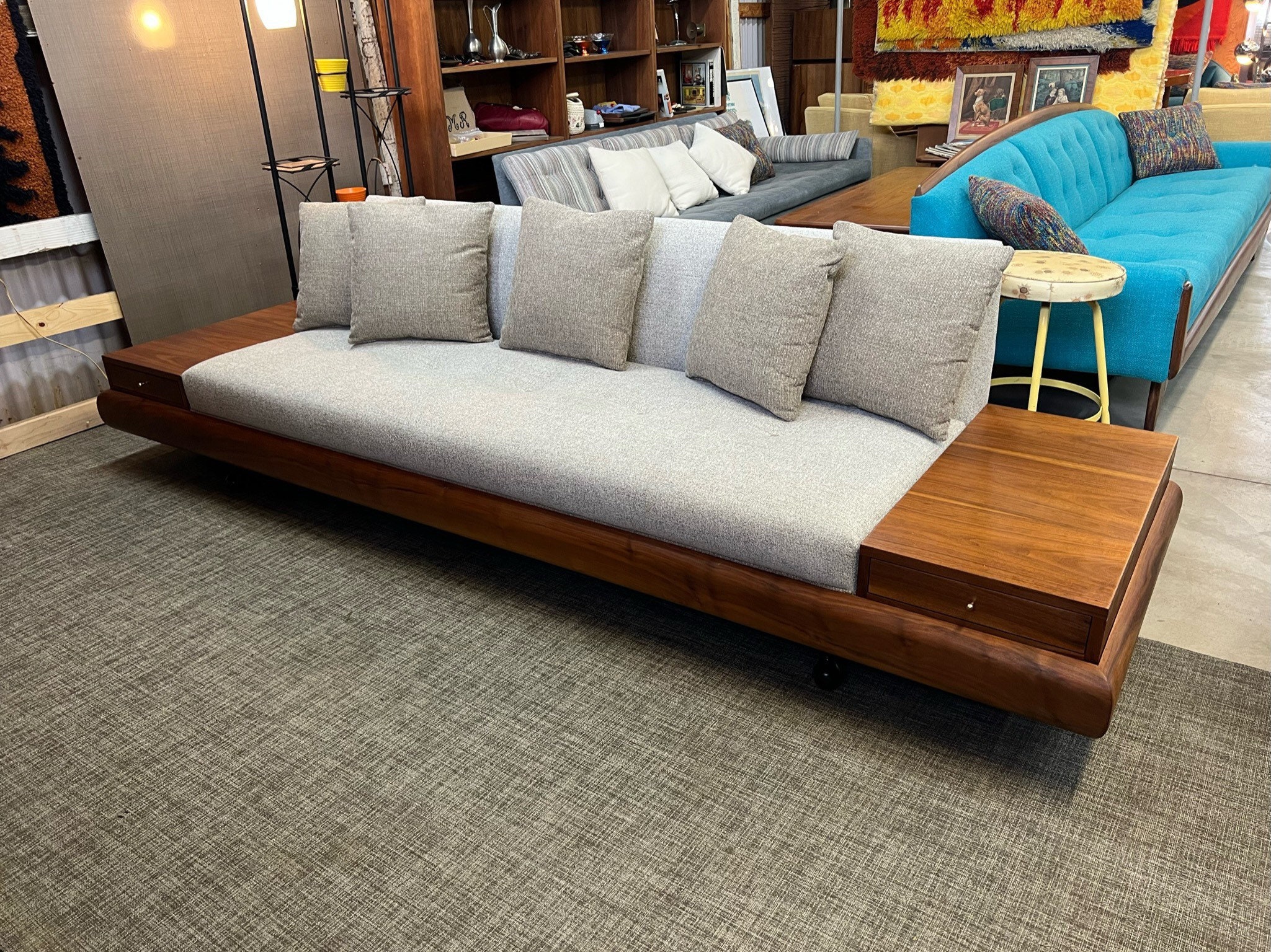 Stunning Mid Century Modern Adrian Pearsall 1709-s Platform Stunning Mid Century Modern Adrian Pearsall 1709-s Platform