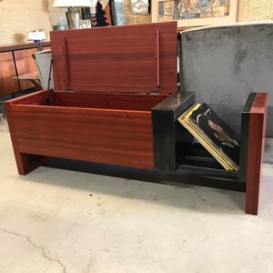 Solid Rosewood Mid Century Modern Storage Bench Hope Chest image 5