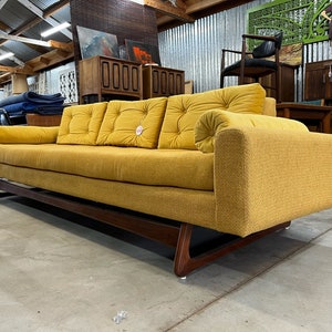Stunning Mid Century Modern Adrian Pearsall 2408 Platform Sofa Couch Newly Upholstered image 2
