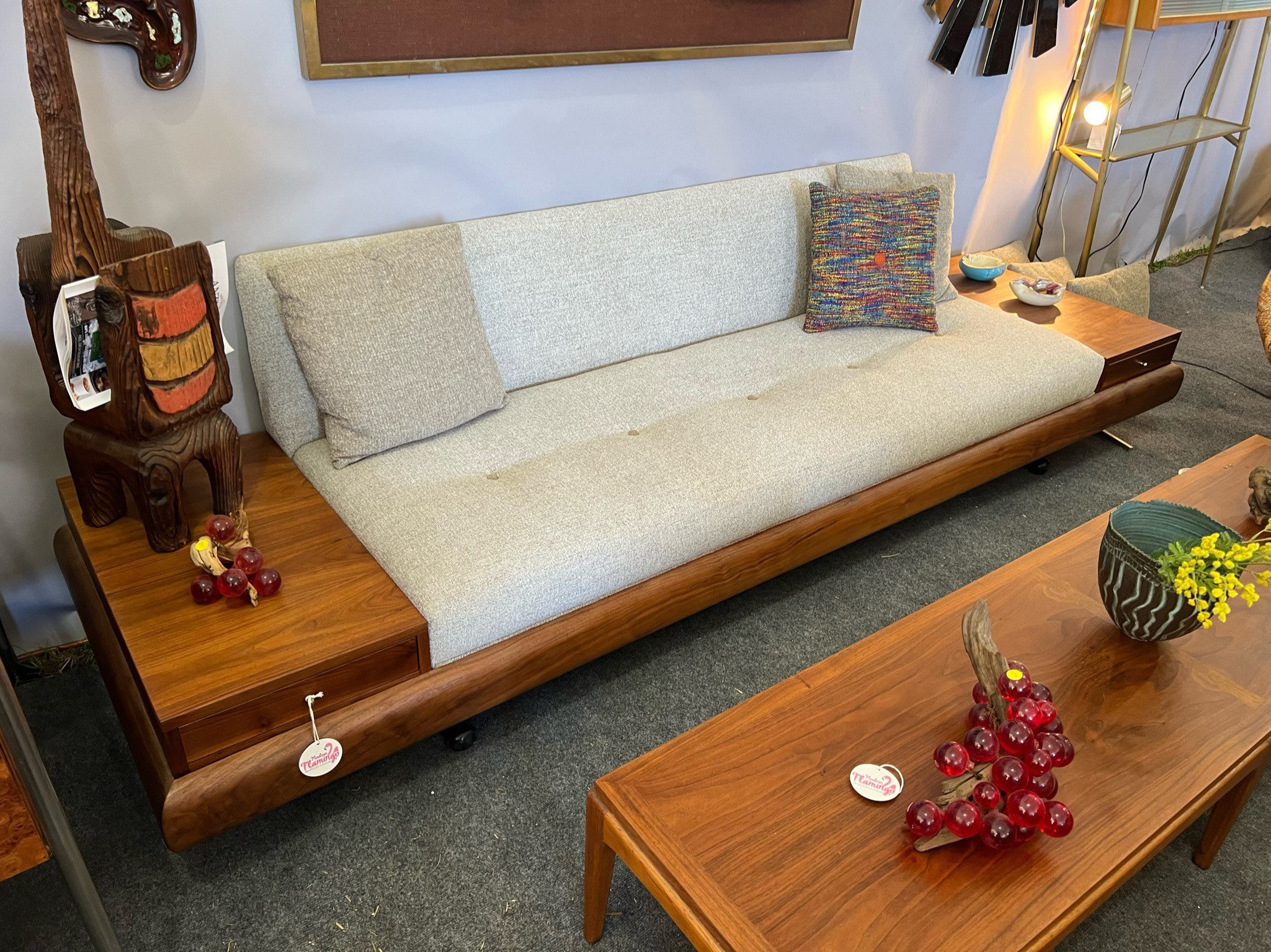Stunning Mid Century Modern Adrian Pearsall 1709-s Platform Stunning Mid Century Modern Adrian Pearsall 1709-s Platform