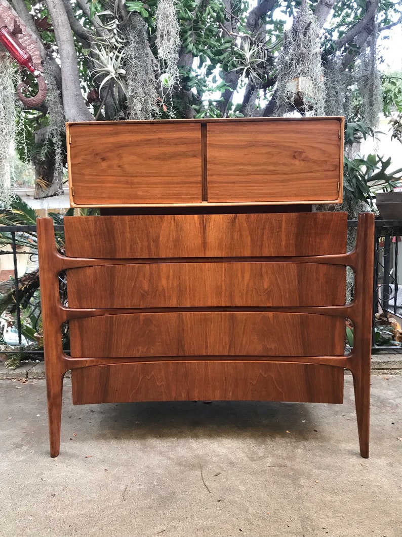 Mid Century Modern Highboy Dresser William Hinn image 3