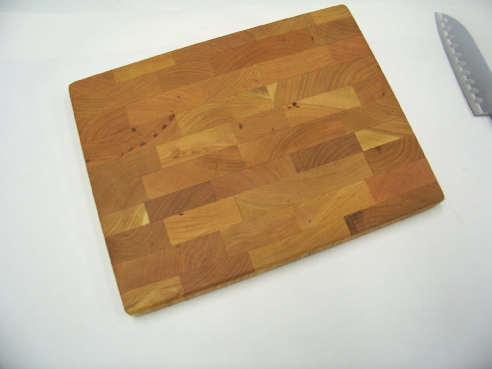 13" Rustic Cherry End Grain Cutting Boards For Sale Great Gift Made in USA. 