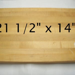 Extra-large Hard Maple edge grain butcher block Cutting Board with Legs 21 1/2&quot; x 14&quot; x 1 1/4&quot;