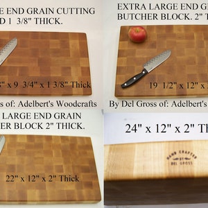 Solid Beech Wood End Grain Chopping Carving Cutting Board – Norf