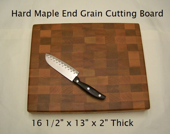Beautiful Extra Large Solid Hard Maple End Grain Cutting Board Butcher Block.