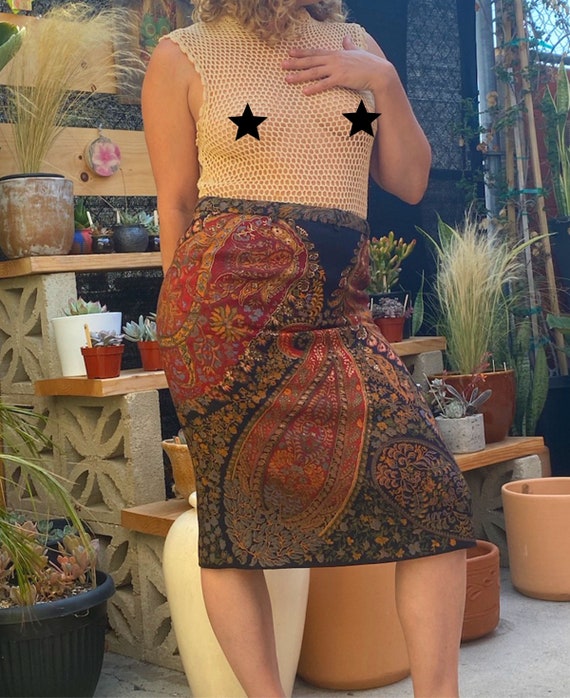 Designer pencil skirt