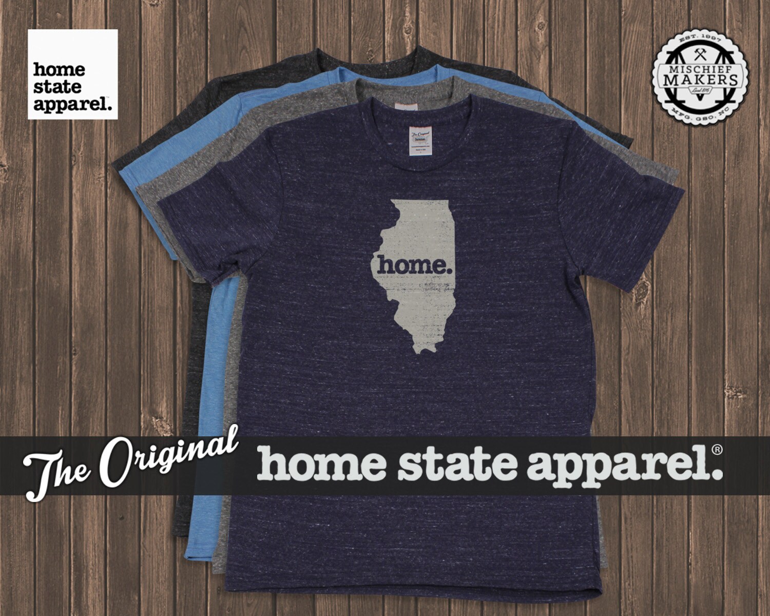 Illinois Home. shirt- Men's/Unisex