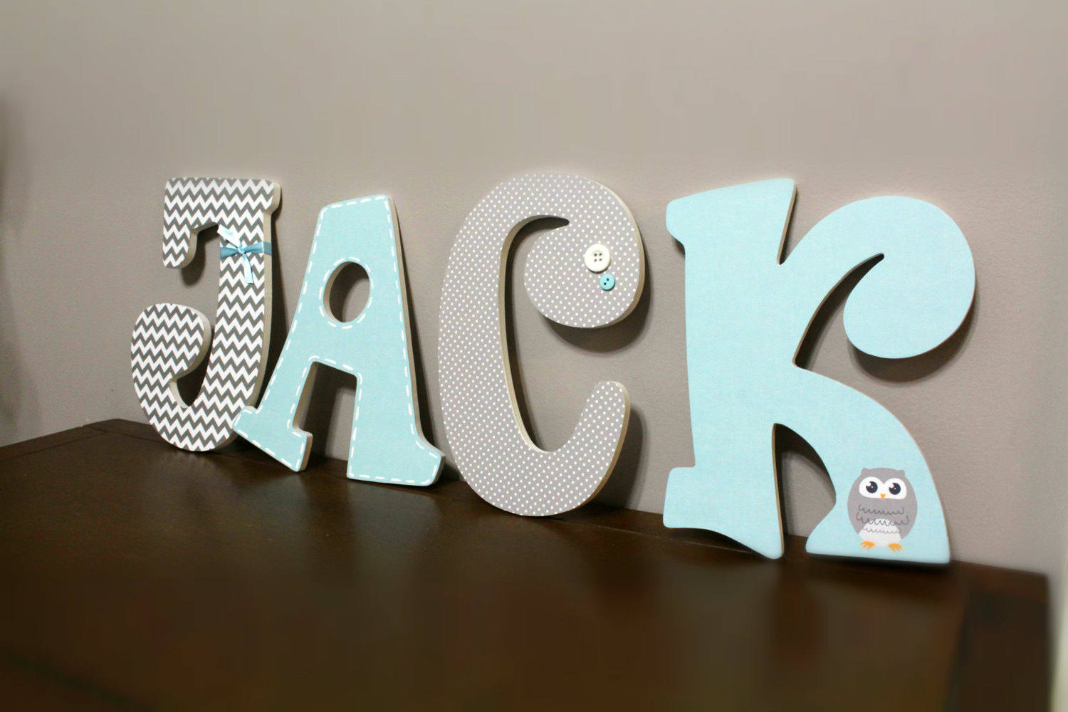 Custom Nursery Letters Baby Boy Nursery Decor Wooden Hanging Etsy