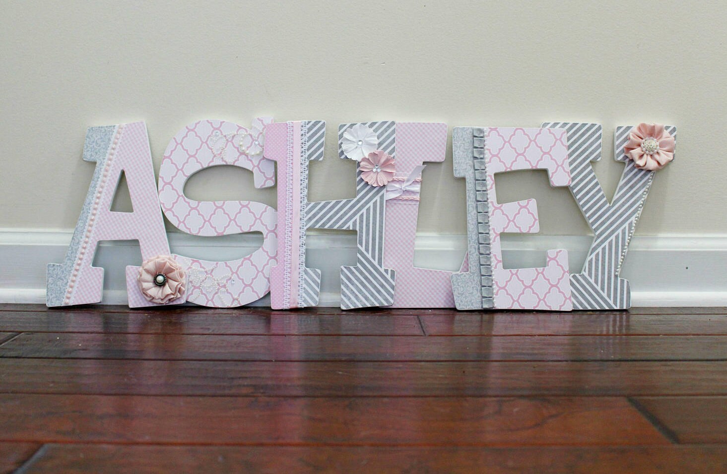 Deluxe Wooden Nursery Letters Baby Girl Nursery Decor Wall Etsy