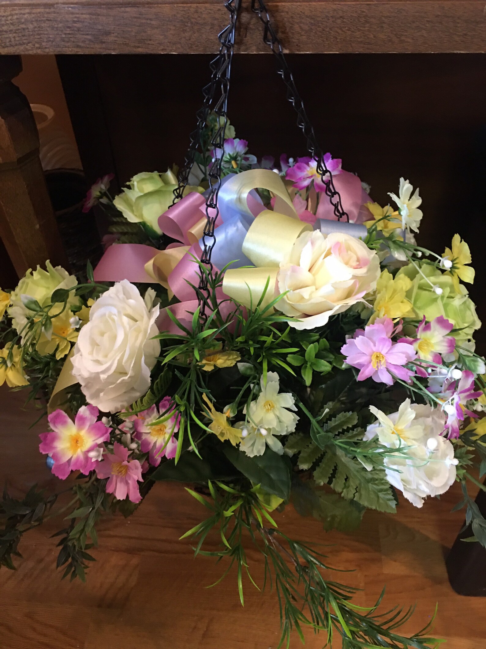 Spring cemetery hanging basket cemetery hanging basket Etsy