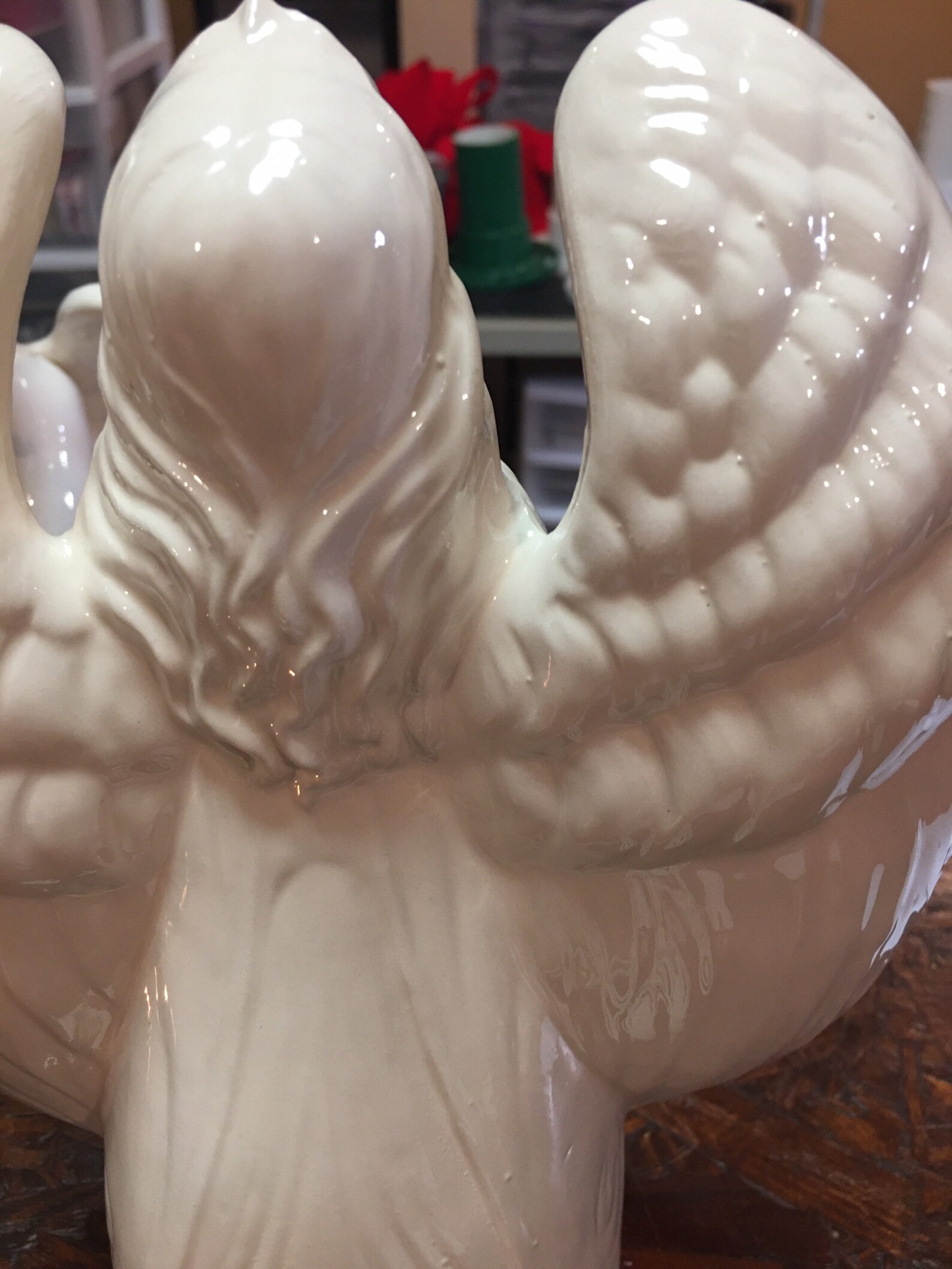 Light up Angel Ceramic Angel With Lights Ceramic Angels Etsy