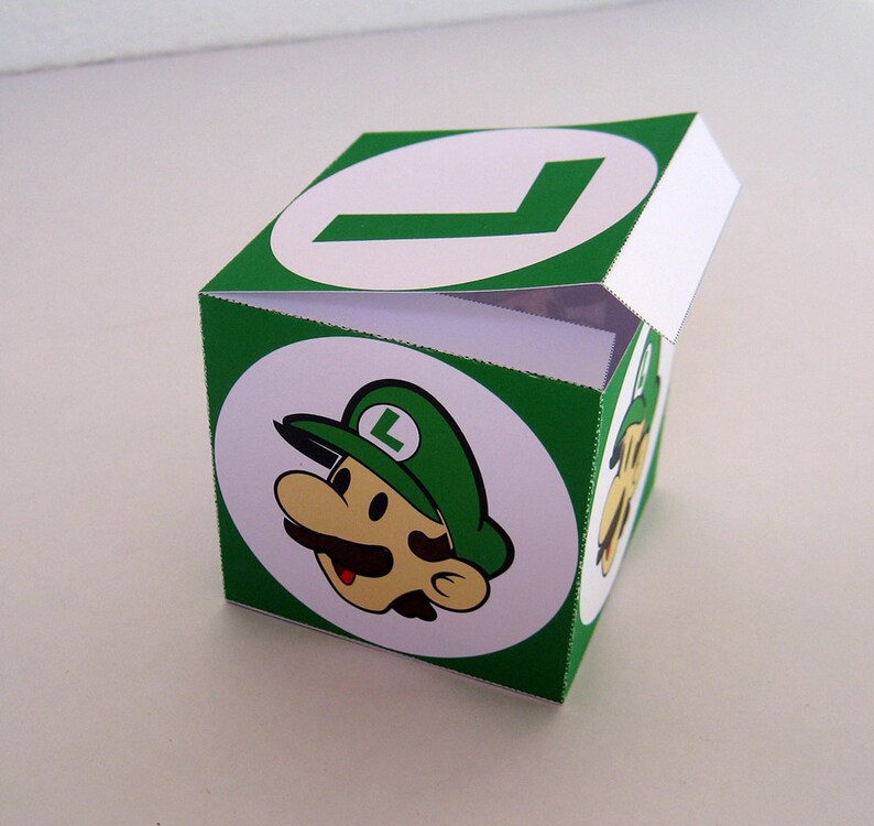 Set of 4 Game Mario Boxes Favor Treat or Gift Box Etsy