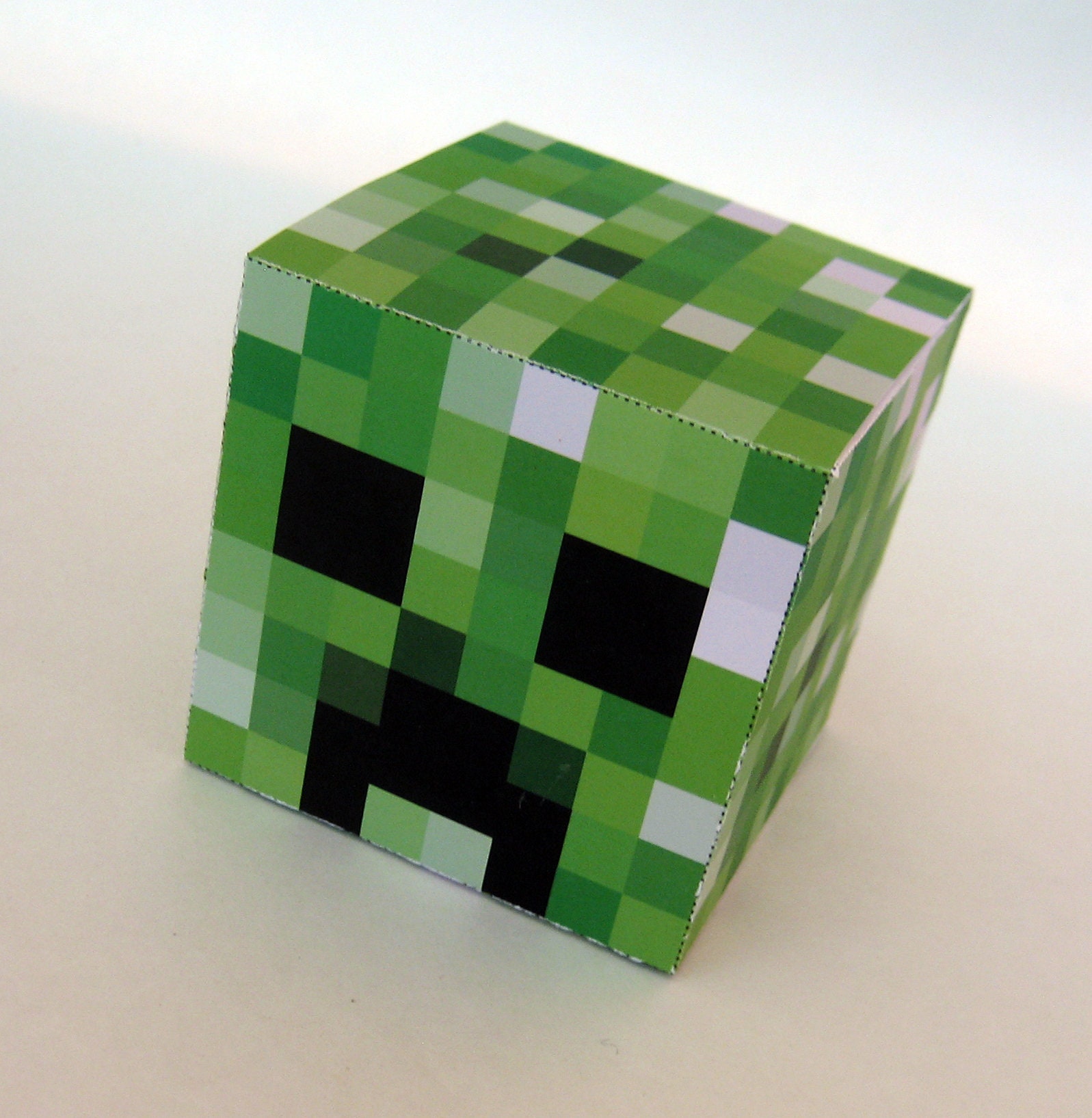 Creeper Head Minestyle Favor Treat or Gift Box Printable Etsy