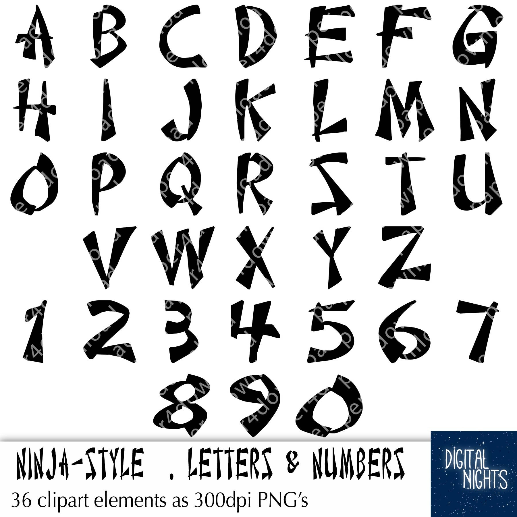 Ninjago Alphabet Etsy UK