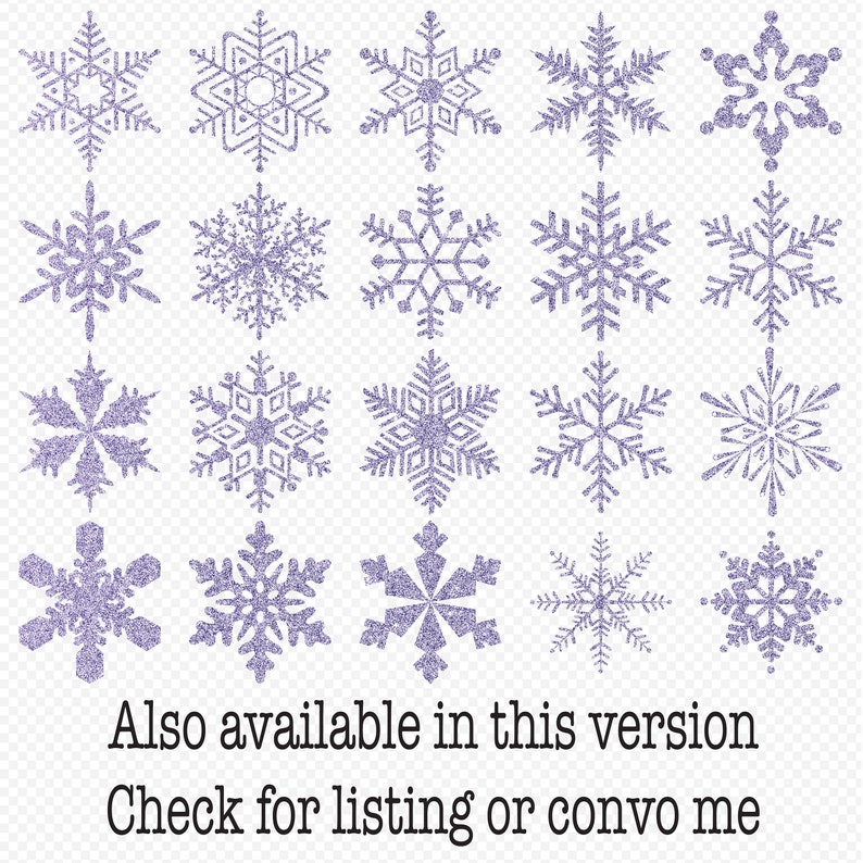 Pink Glitter Snowflakes Clipart 300 dpi PNG,Instant Download Clipart Overlays Winter Silver Glitter Snowflakes Digital Collage