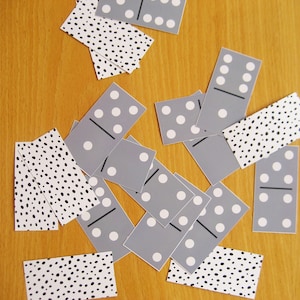 Dominokaarten - Double-Six set - Game Toy, puzzel, afdrukbare pdf, direct downloaden