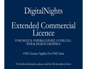 Extended Commercial Licence for a Single Item - please read description below