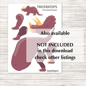 Articulated Paper Dinosaur Allosaurus - Puppet Toy- Pretend Play ...
