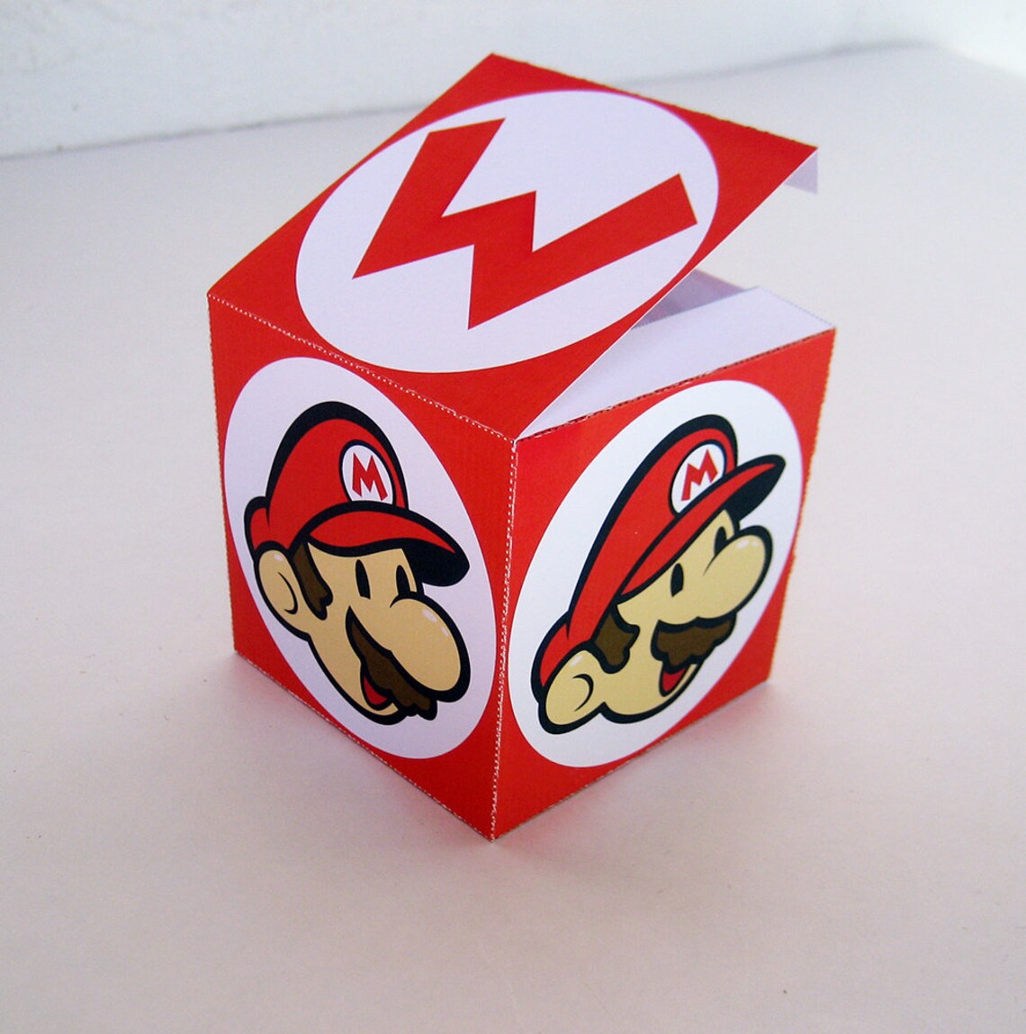 Set of 4 Game Mario Boxes Favor Treat or Gift Box Etsy