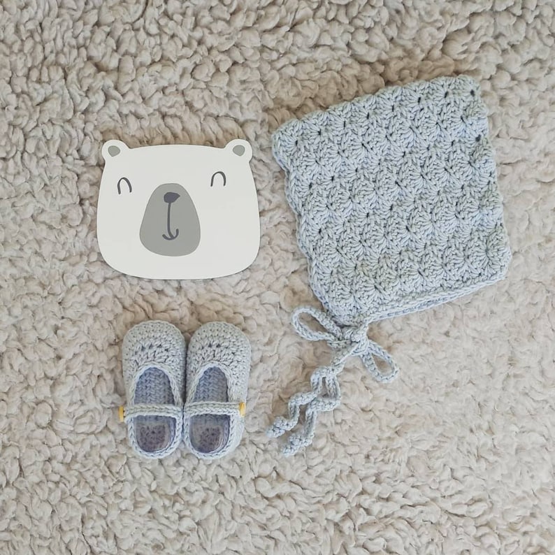 handmade set baby set pixie bonnet and booties newborn knits merino crochet baby bonnet handknit hat wool baby booties
