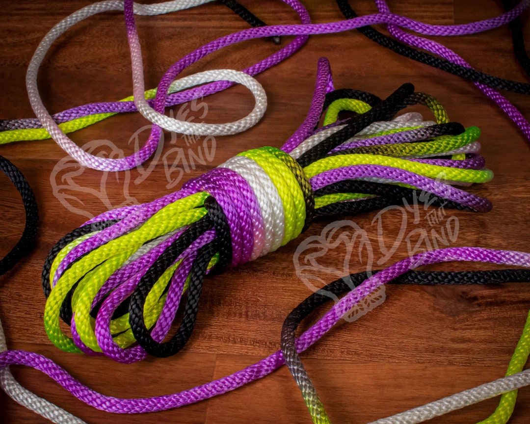 Non-binary Pride Silky Solid Braid Nylon Shibari Rope - Etsy
