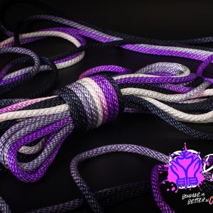 Asexual Pride Silky Solid Braid Nylon Shibari Rope