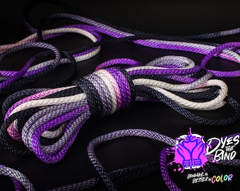 Asexual Pride Solid Braid Nylon Shibari Rope